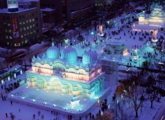 lễ hội ánh sáng Sapporo du lịch Nhật Bản