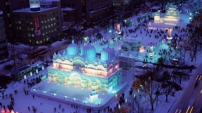 lễ hội ánh sáng Sapporo du lịch Nhật Bản