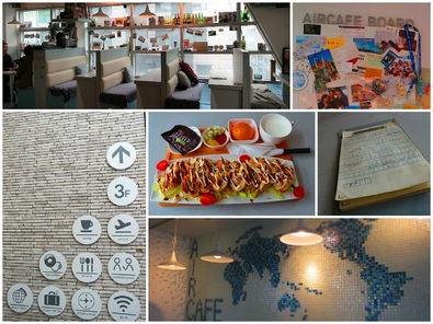 Du lịch Hàn Quốc -  Quán Air café được thiết kế theo phong cách lạ
