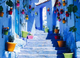 Du lịch Maroc khám phá Chefchaouen thành phố mùa Thu